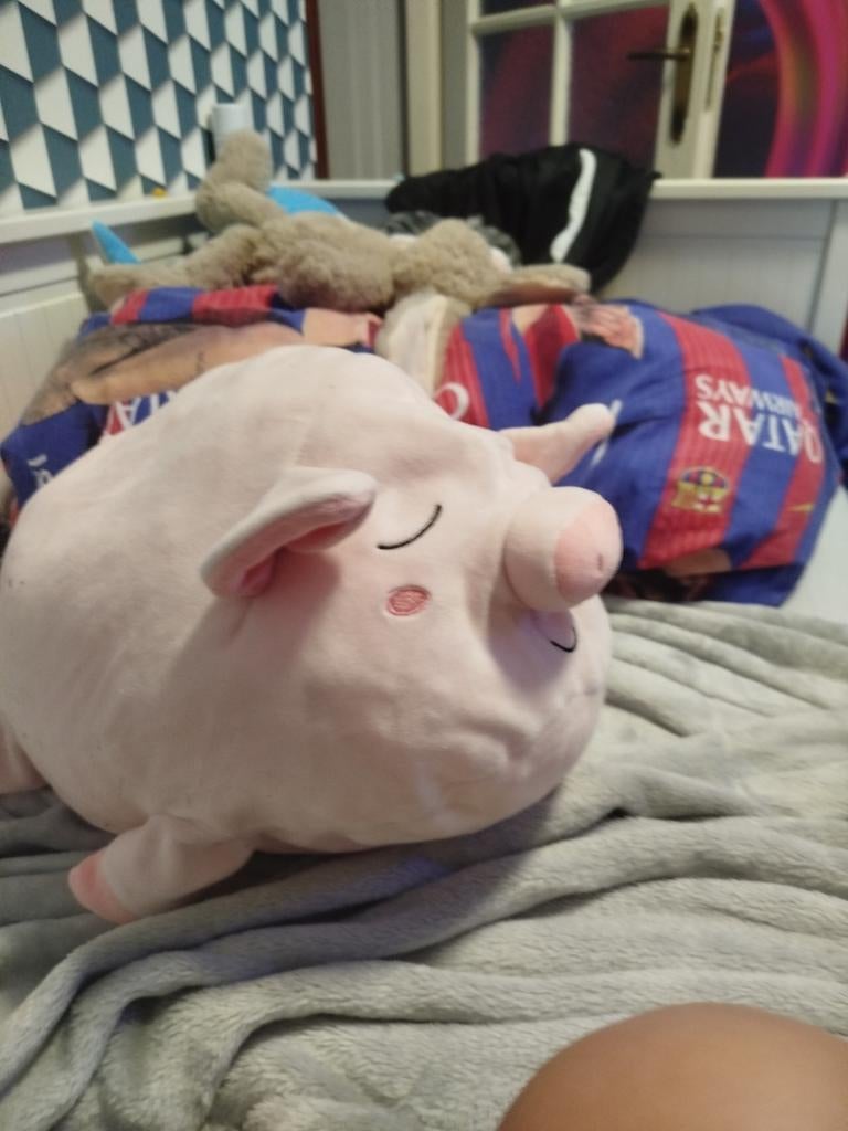 Grote zachte roze knuffel varken, Ophalen of Verzenden