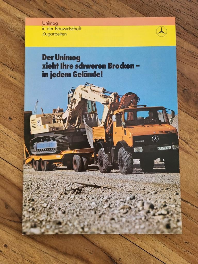 tractor folder Unimog Bauwirtschaft Zugarbeiten, Ophalen of Verzenden, Zo goed als nieuw, Tractor en Landbouw