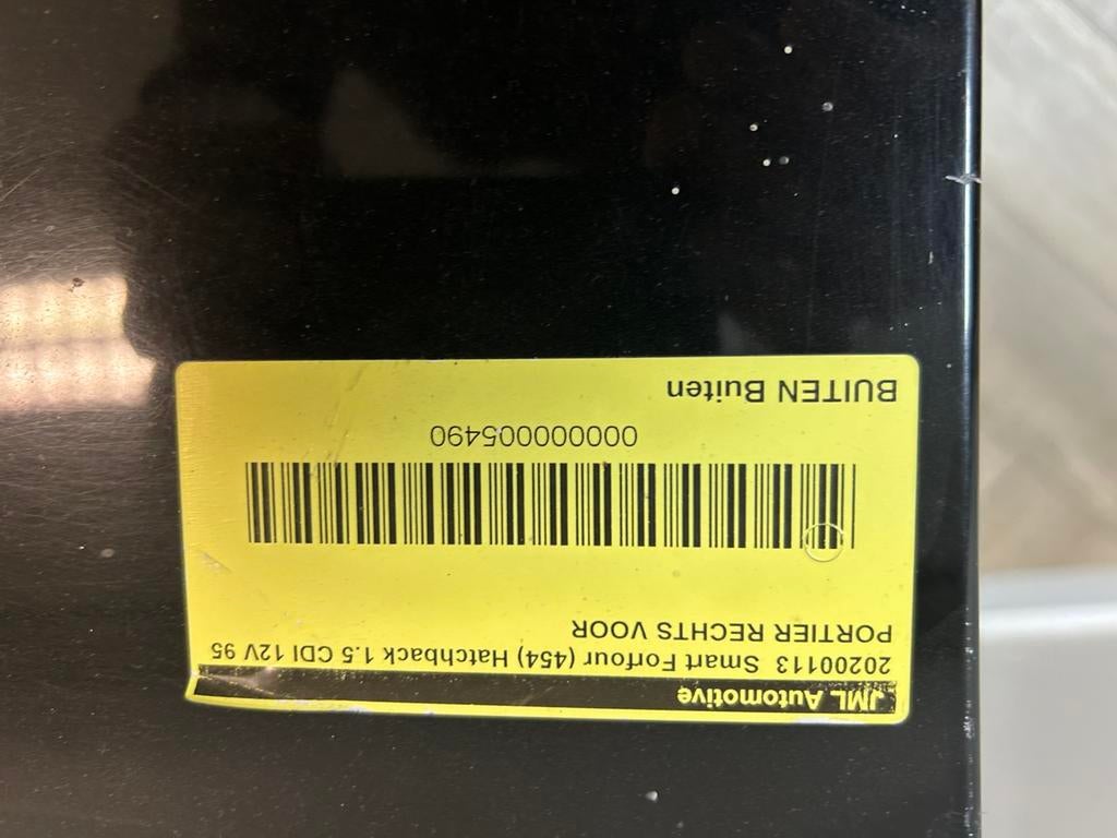 Smart Forfour Deurruit Rechtsvoor, Ophalen of Verzenden, Gebruikt, Smart