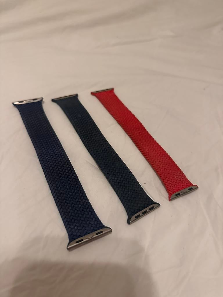 Apple watch solo bandjes - origineel, Ophalen of Verzenden, Gebruikt, Blauw, IOS