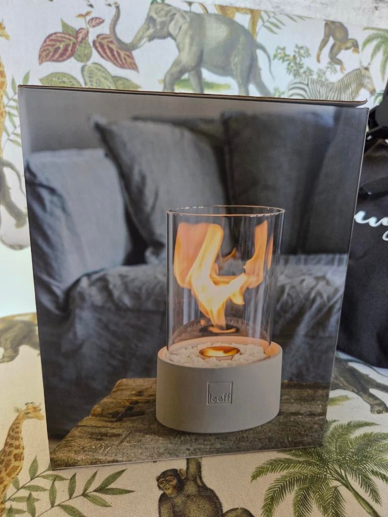 Leeff Stone Fire Wit bio-ethanol tafelhaard, Ophalen of Verzenden