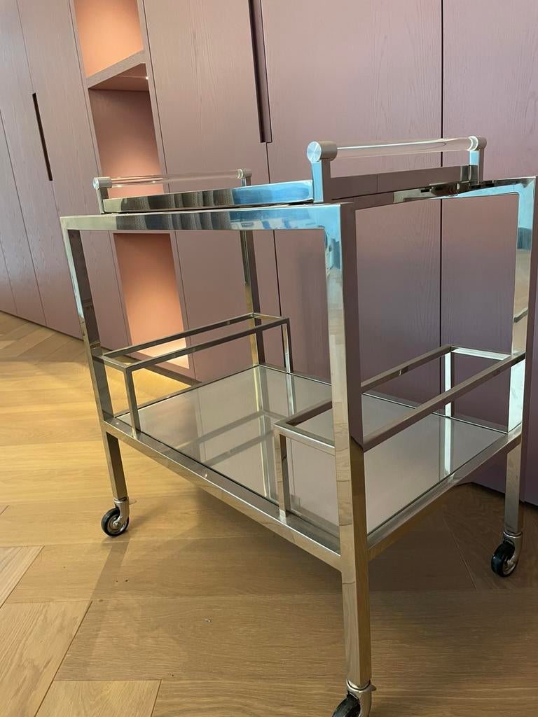 Trolley bar op wielen Majestic van Eichholtz op wielen, Ophalen of Verzenden, Zo goed als nieuw