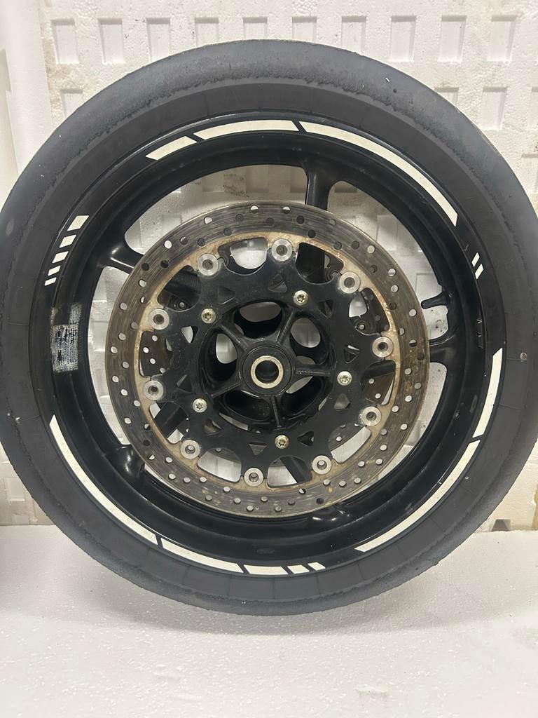 Yamaha R1 2007/2008 Velgen met schijven, tandwiel & remmen, Ophalen of Verzenden, Gebruikt