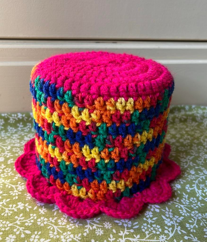 Toiletrolhoedje hoedenplankhoedje hoesje voor wc-rol, Ophalen of Verzenden, Zo goed als nieuw