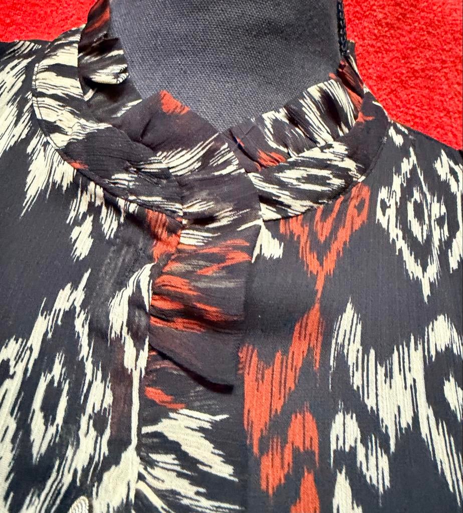 Blouse Cotton Club. Maat XL. Z.G.A.N.  Licht Transparant., Ophalen of Verzenden, Zo goed als nieuw, Maat 46/48 (XL) of groter