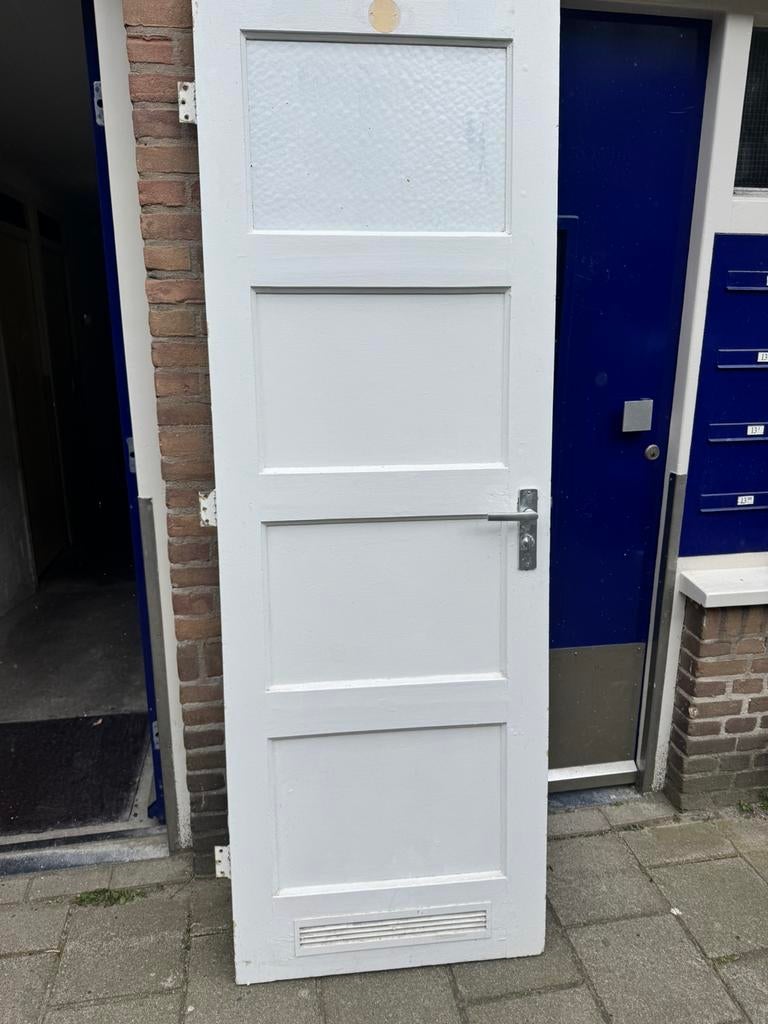 Paneeldeur 211,5 x 72,3 cm, Ophalen, Zo goed als nieuw, Binnendeur, 200 tot 215 cm
