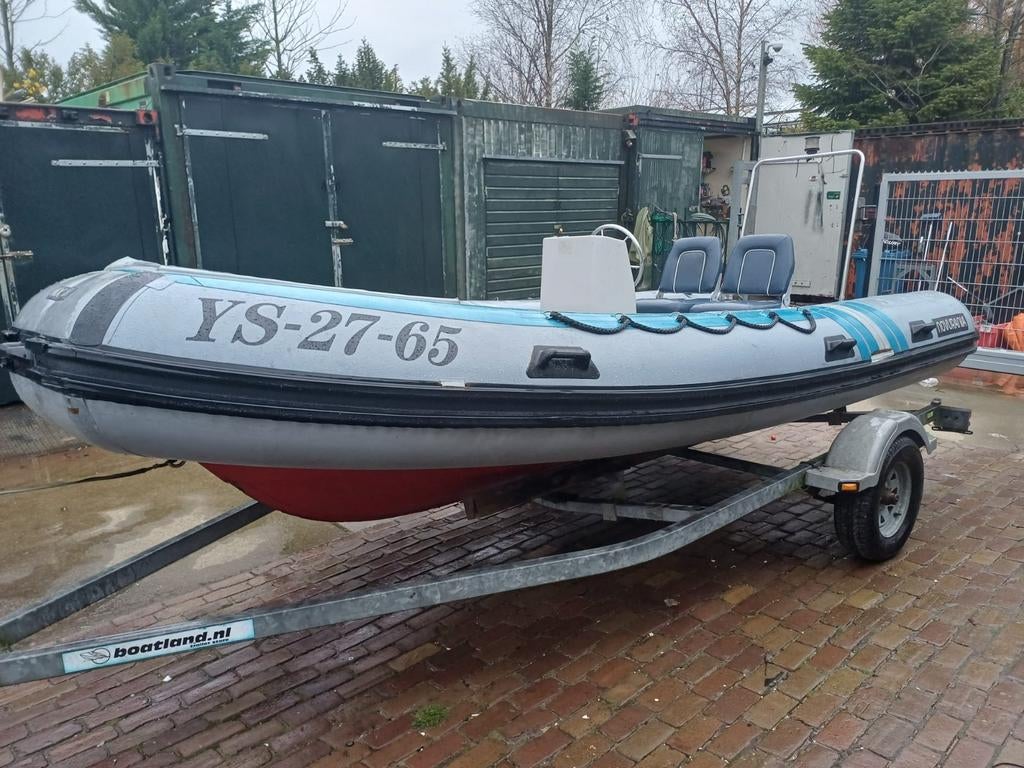 RIB Novurania MX 480 Mariner Magnum 40 pk incl trailer, Gebruikt, Benzine, Minder dan 70 pk, Overige materialen