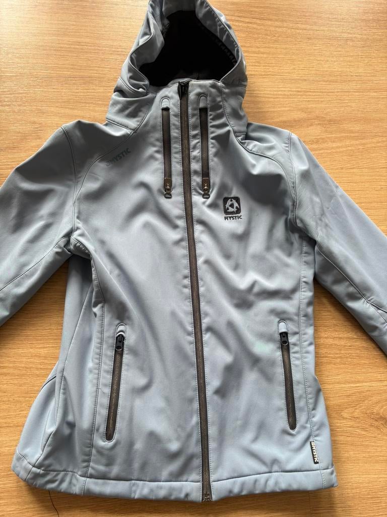 Mystic softshell jas, Kleding | Dames, Jassen | Zomer, Ophalen of Verzenden, Zo goed als nieuw, Maat 38/40 (M), Blauw