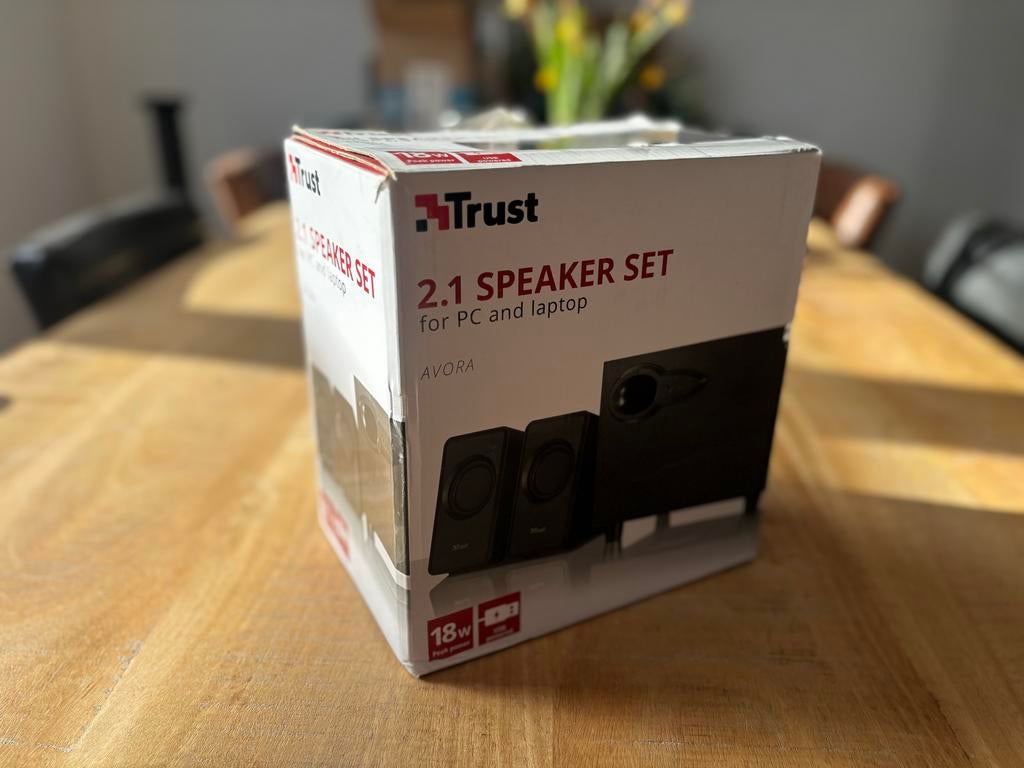 TRUST Avora 2.1 Subwoofer Luidsprekerset voor PC/Laptop, Audio, Tv en Foto, Luidsprekers, Nieuw, Complete surroundset, Minder dan 60 watt