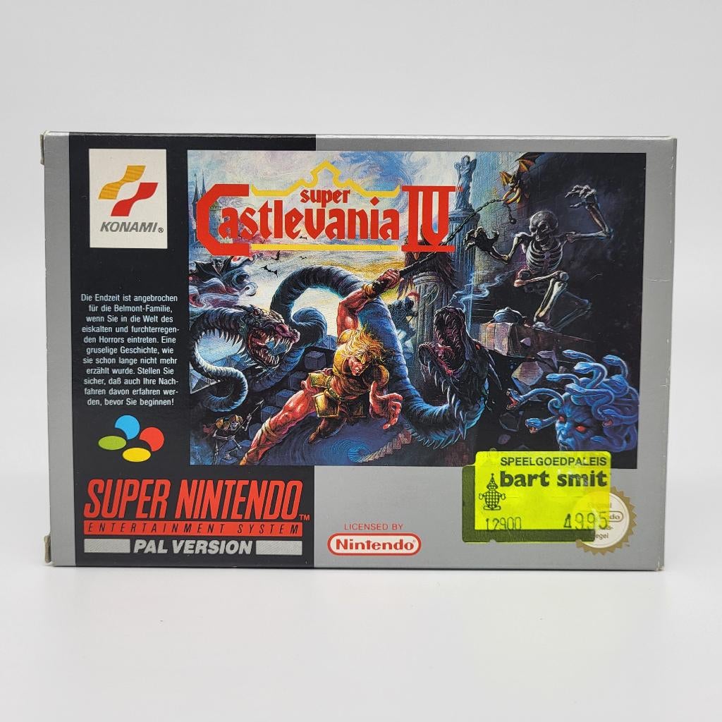 Super Castlevania IV - Super Nintendo SNES - CIB - FRG, Avontuur en Actie, 1 speler, Ophalen of Verzenden, Zo goed als nieuw