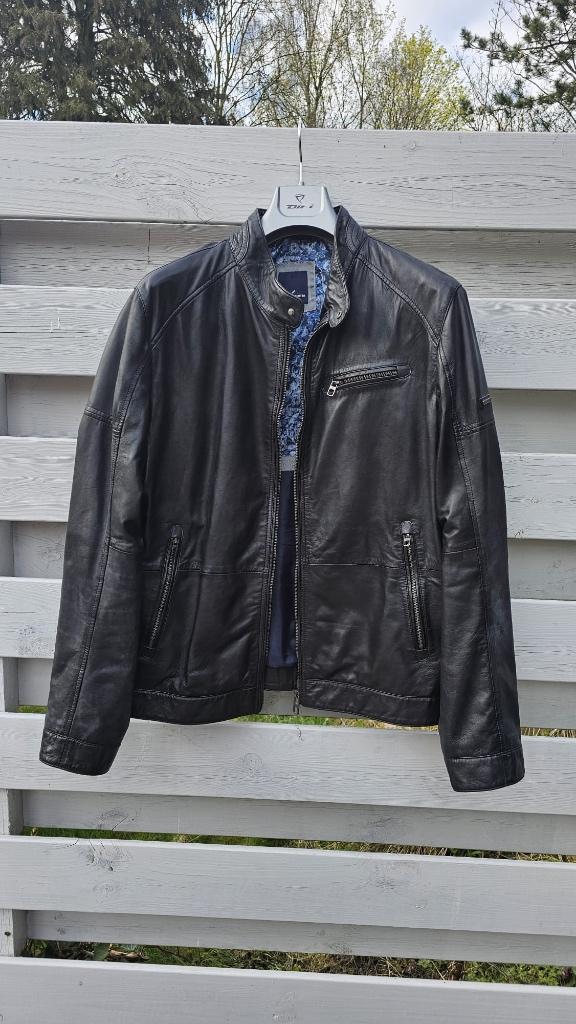 Leren jas, Zwart, Overige maten, Ophalen of Verzenden, Gedragen