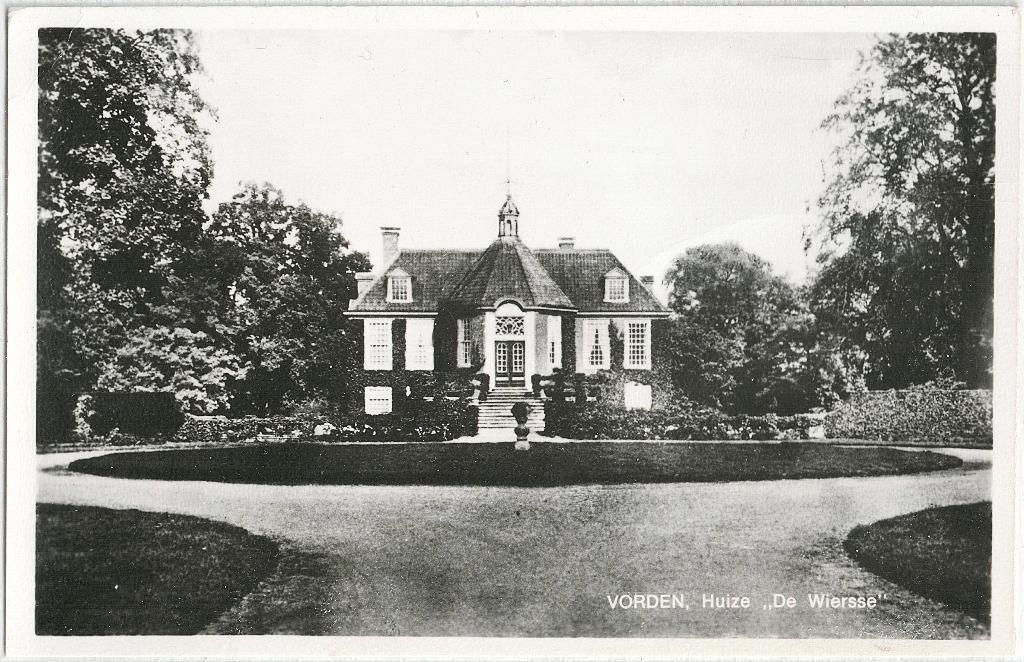 Vorden (gld), huize de wiersse, gelopen, richtprijs 2,50, Verzenden, 1940 tot 1960, Gelopen, Gelderland