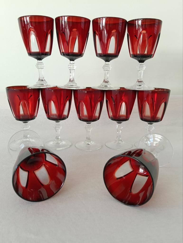 Cristal d'Argues Durand France wijnglazen, Ophalen of Verzenden