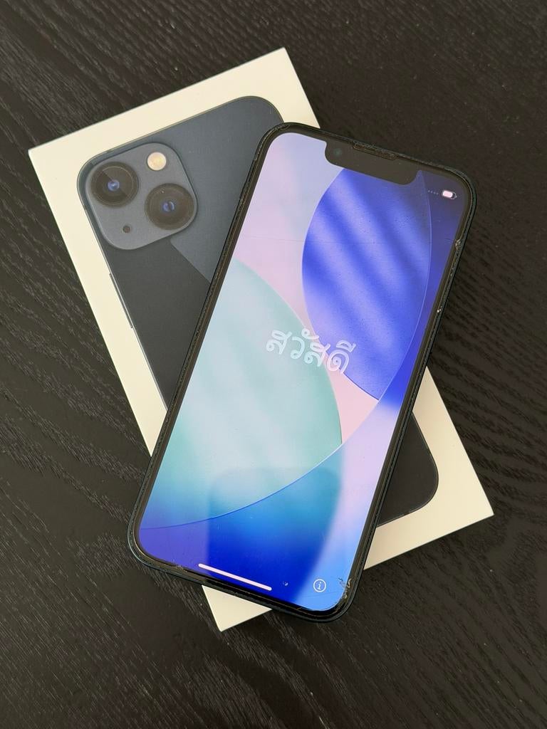 Apple iphone 13 mini 128gb midnightblack, 128 GB, 75 %, Zwart, Ophalen of Verzenden