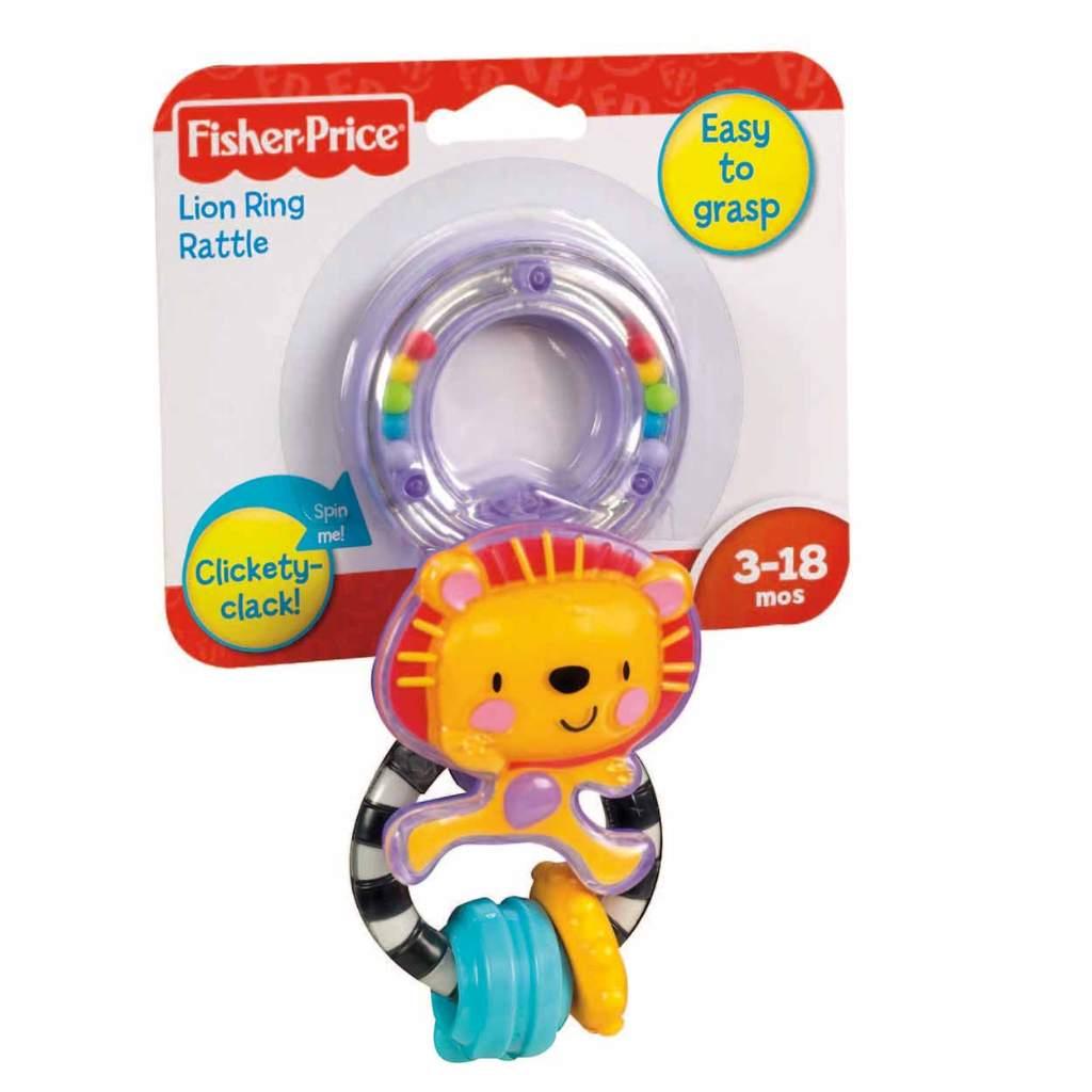 Fisher-Price: Leeuw en Ring Rammelaar, ., Nieuw, Ophalen of Verzenden, .