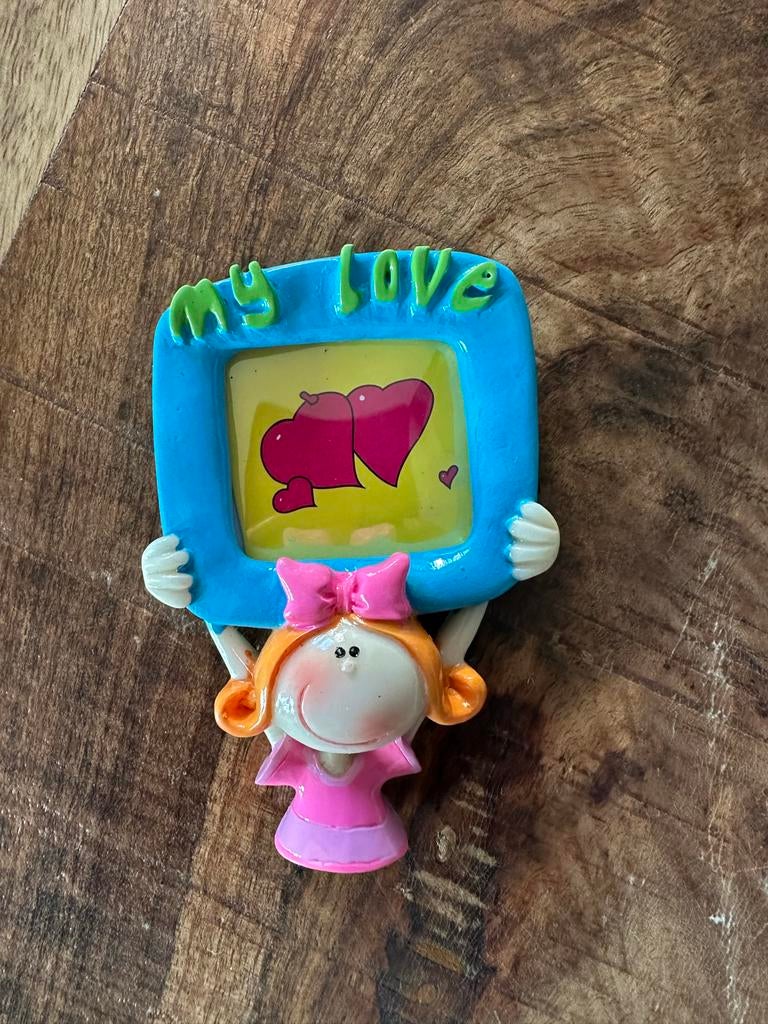 Fotolijstje 'My Love' met poppetje, Ophalen of Verzenden, Nieuw