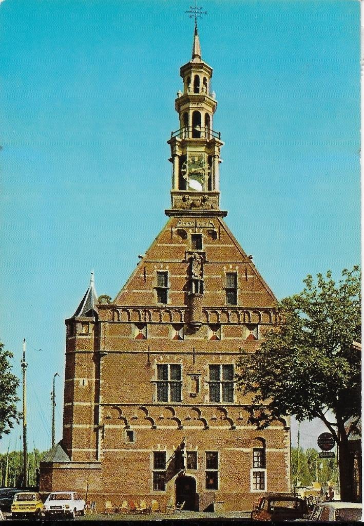 Hoorn hoofdtoren gelopen ansichtkaart ( a133 ), Ophalen of Verzenden, 1980 tot heden, Gelopen, Noord-Holland