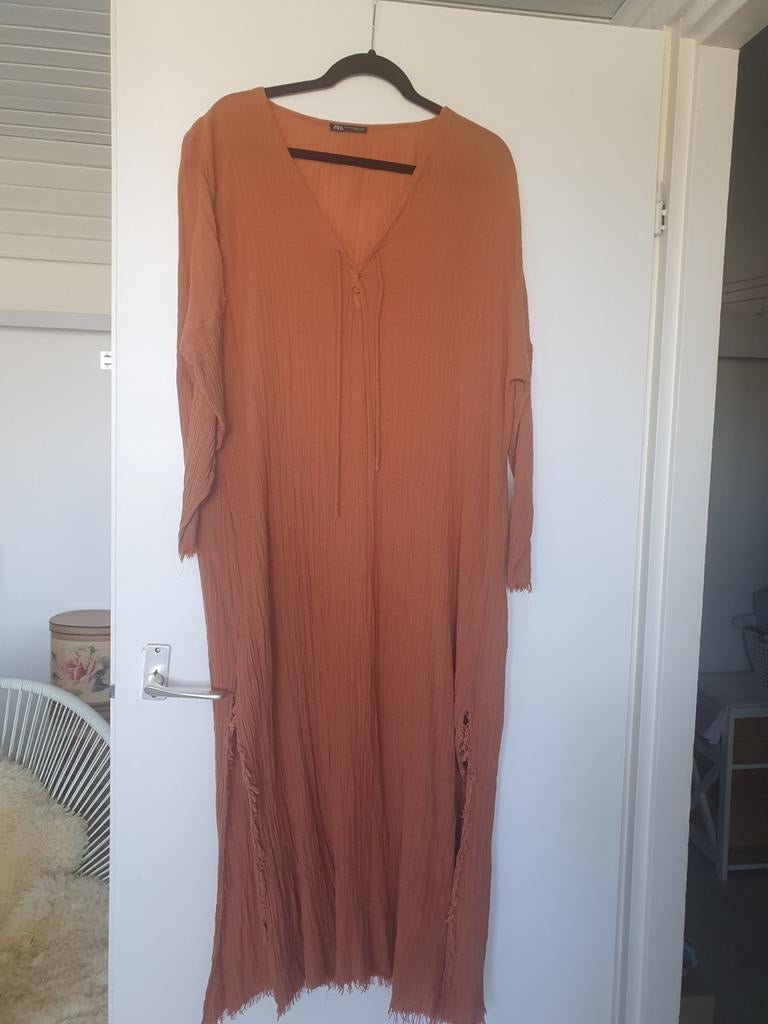 Zara jurk brique - heerlijk dragend, Overige kleuren, Zara, Ophalen of Verzenden, Knielengte