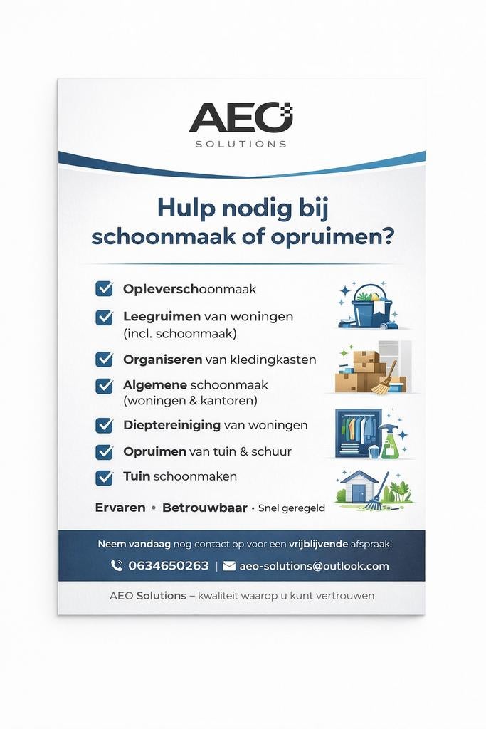 Schoonmaakdiensten en overig, Vacatures