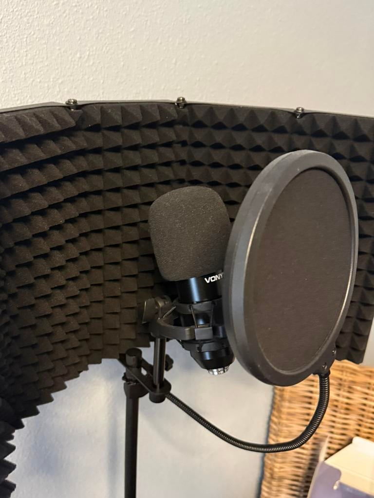 Complete Vonyx Condensator Microfoon Set, Muziek en Instrumenten, Microfoons, Zo goed als nieuw, Studiomicrofoon, Ophalen of Verzenden