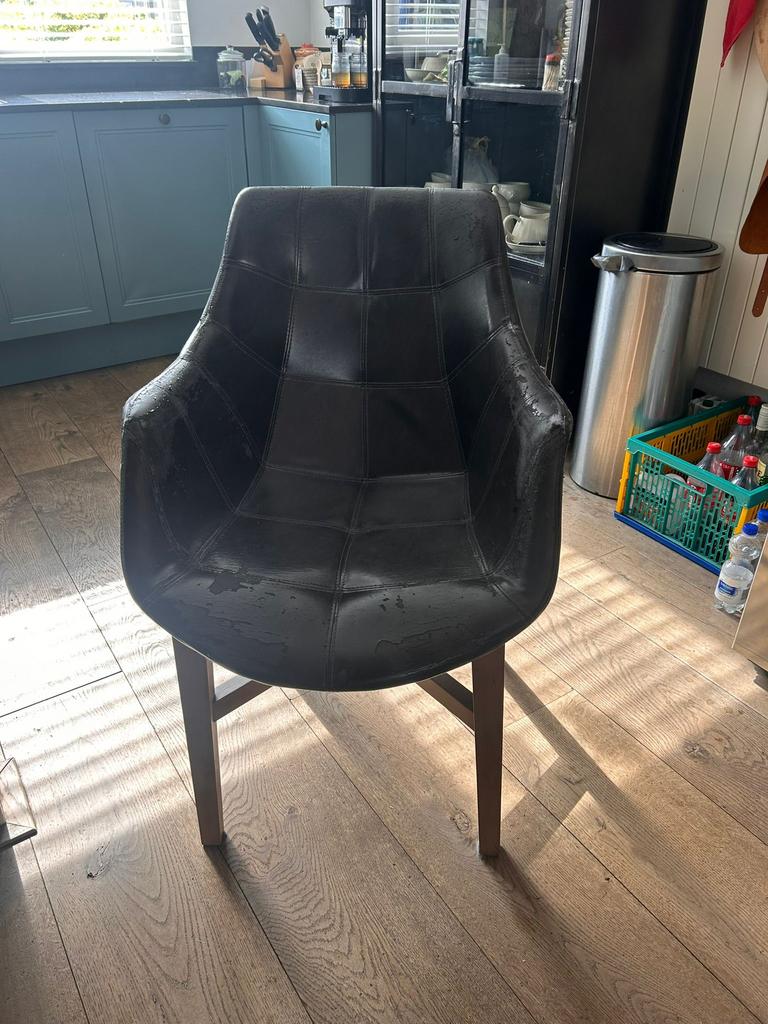 Eetkamer stoelen, Huis en Inrichting, Ophalen, Gebruikt, Grijs, Vijf, Zes of meer stoelen