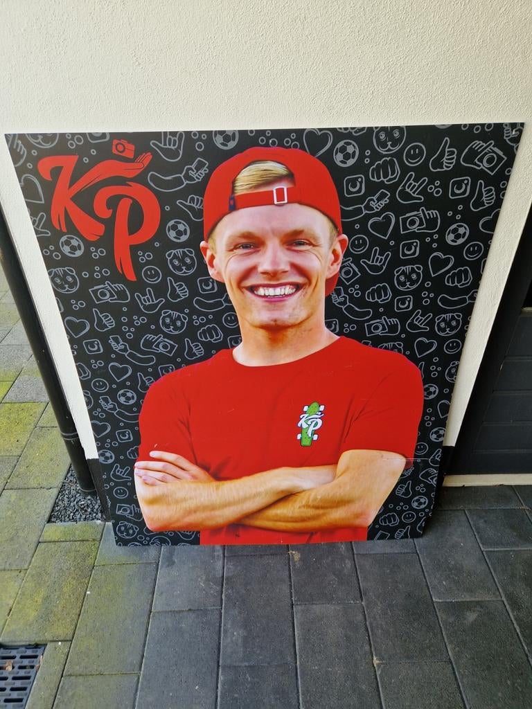 Grote foto van Enzo Knol 100x120 cm, Rechthoekig Staand, Deurposter of groter, Ophalen of Verzenden, Zo goed als nieuw