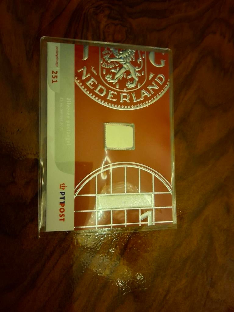 PTT Post zilveren postzegel, Ophalen of Verzenden