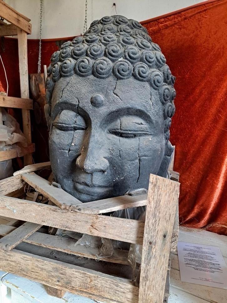 Boeddha Hoofd Waterornament - Uniek en Rustgevend, Huis en Inrichting, Woonaccessoires | Boeddhabeelden, Nieuw, Ophalen