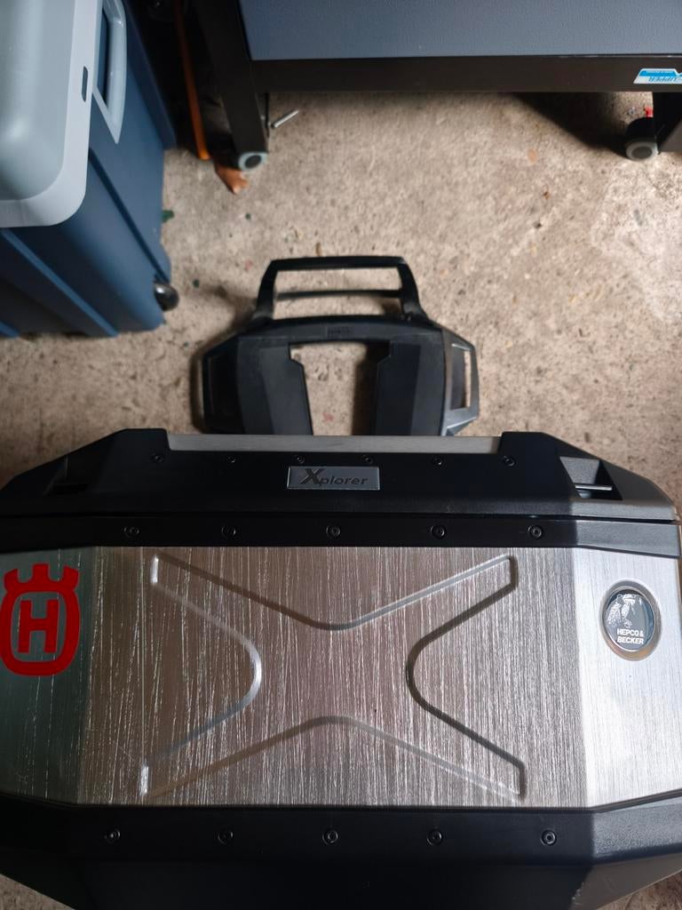 Hepco's & Becker motor koffer met beugel, Ophalen, Gebruikt