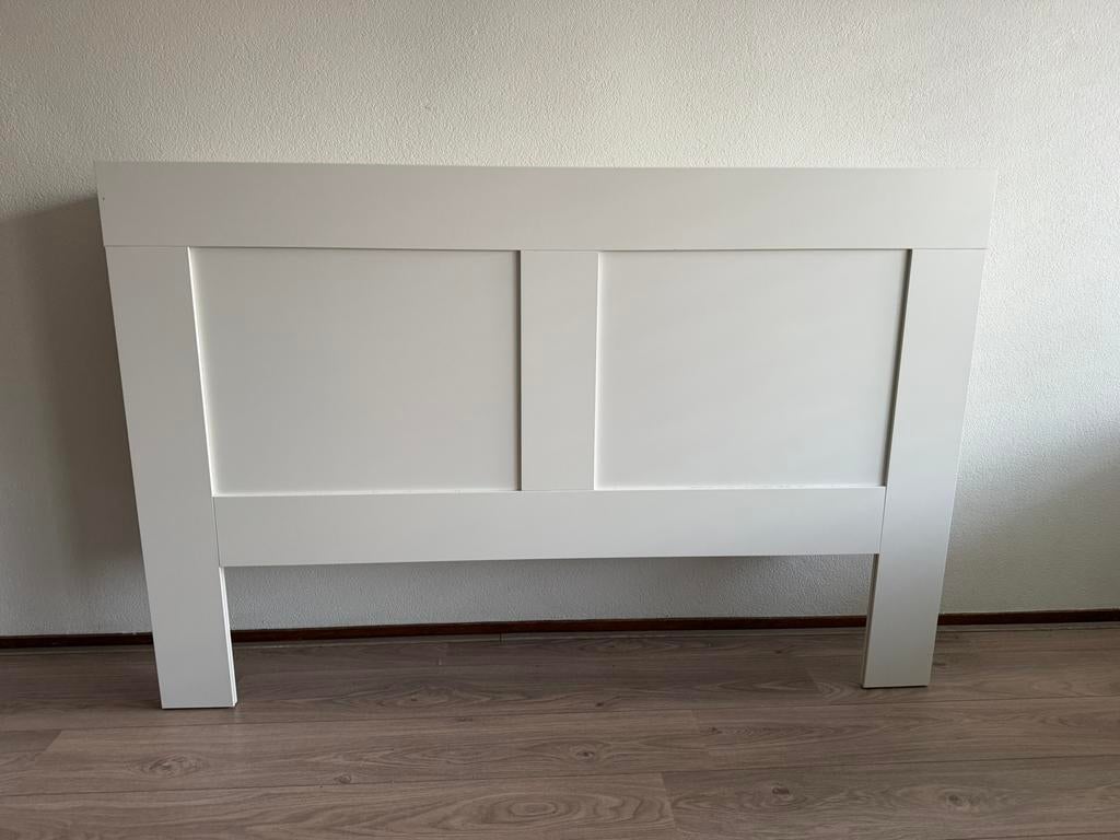 IKEA Brimnes bedhoofdeinde 160cm, Ophalen, Gebruikt, Wit, Tweepersoons