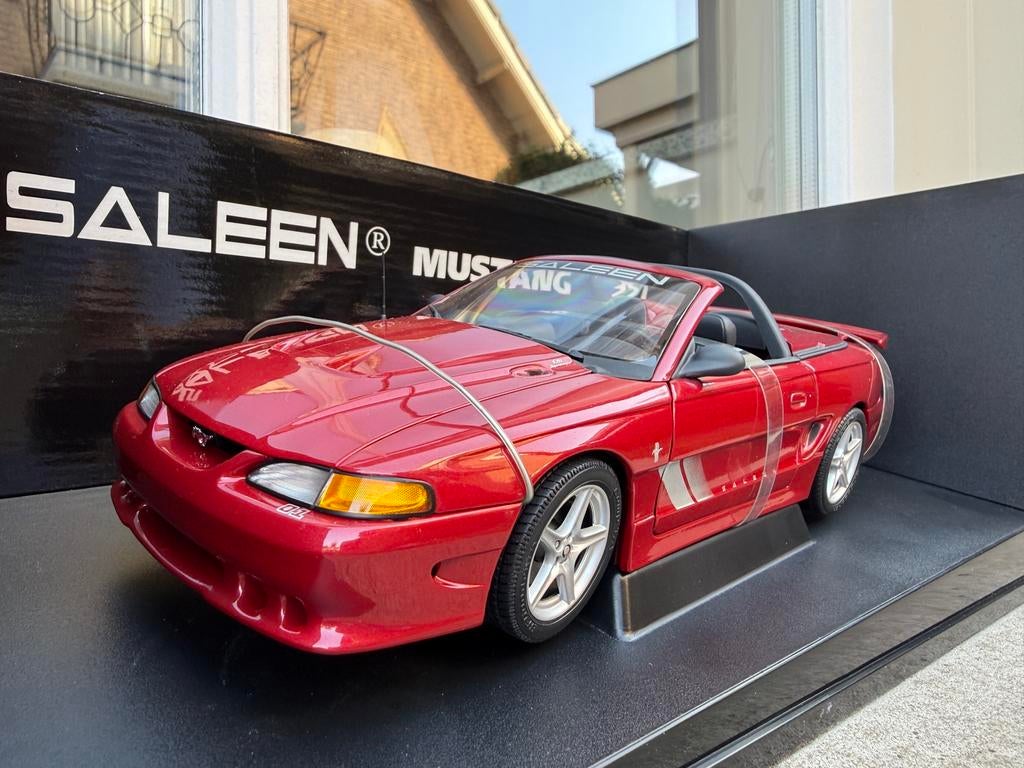 1:18 Saleen Ford Mustang S351 Cabrio rood Autoart 72730, Auto, Autoart, Nieuw, Ophalen of Verzenden