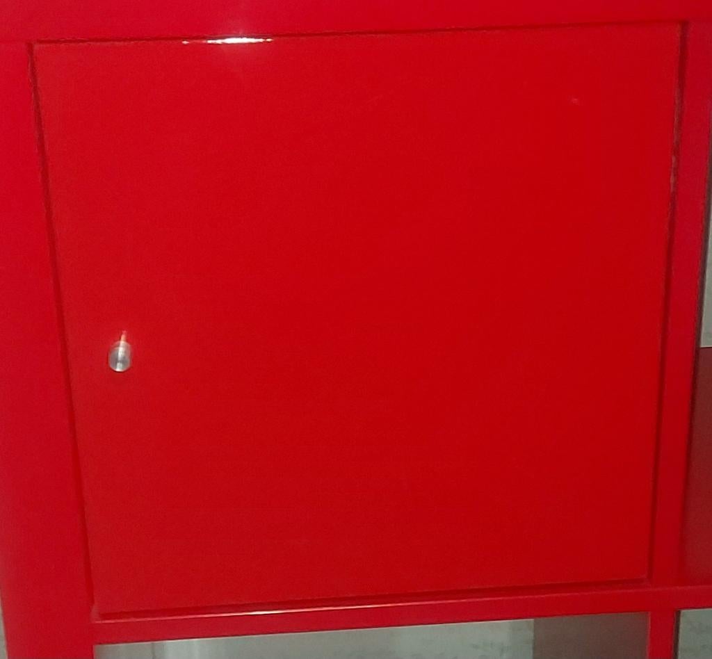 GEZOCHT Ikea Inzet deurtjes Kallax rood, Ophalen, Gebruikt