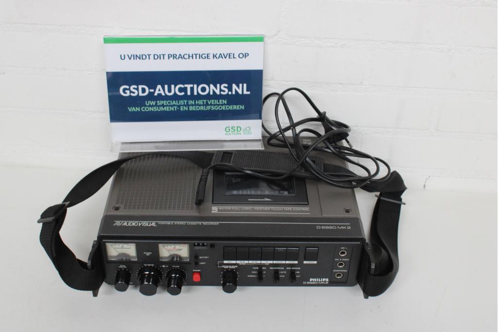 AudioVisual Portable Cassette Recorder - D6920 MK2, Audio, Tv en Foto, Cassettedecks, Ophalen of Verzenden, Niet ingevuld, Niet ingevuld