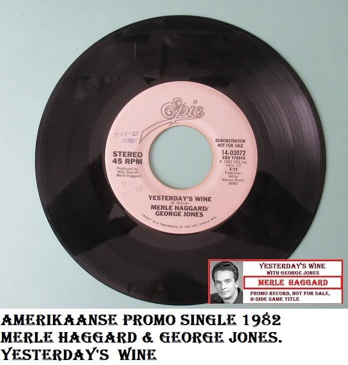 MERLE HAGGARD, div. AMERIKAANSE (promo) singles., Ophalen of Verzenden, Zo goed als nieuw, Overige formaten, Overige soorten