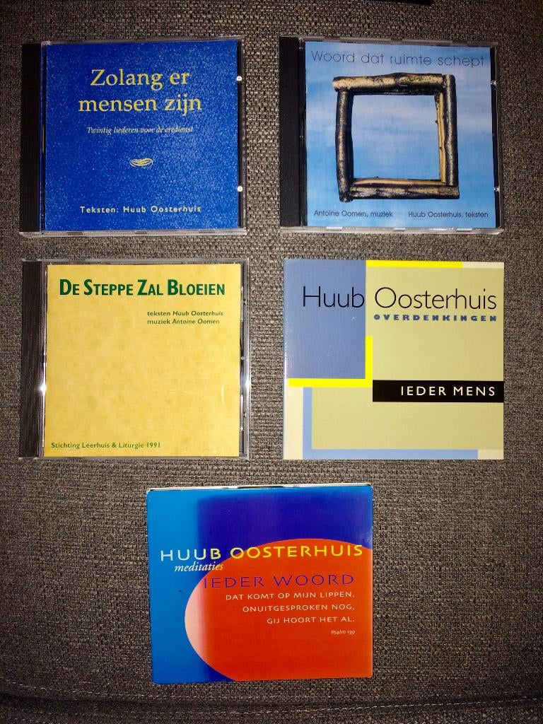 Huub Oosterhuis collectie (5 CDs) o.a. Ieder mens (zeldzaam), Cd's en Dvd's, Cd's | Religie en Gospel, Ophalen of Verzenden, Gebruikt