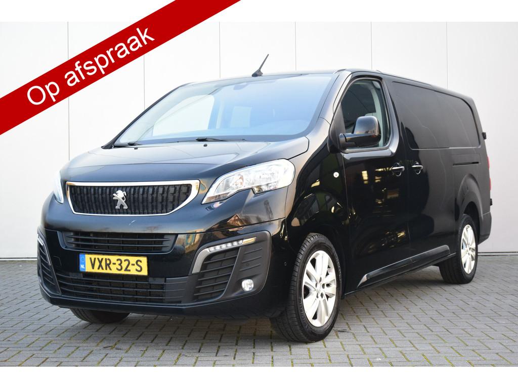 Peugeot Expert 2.0 BlueHDI 180 S&S DC 2x Schuifdeur Navi/Cam, Stof, Gebruikt, 4 cilinders, Zwart