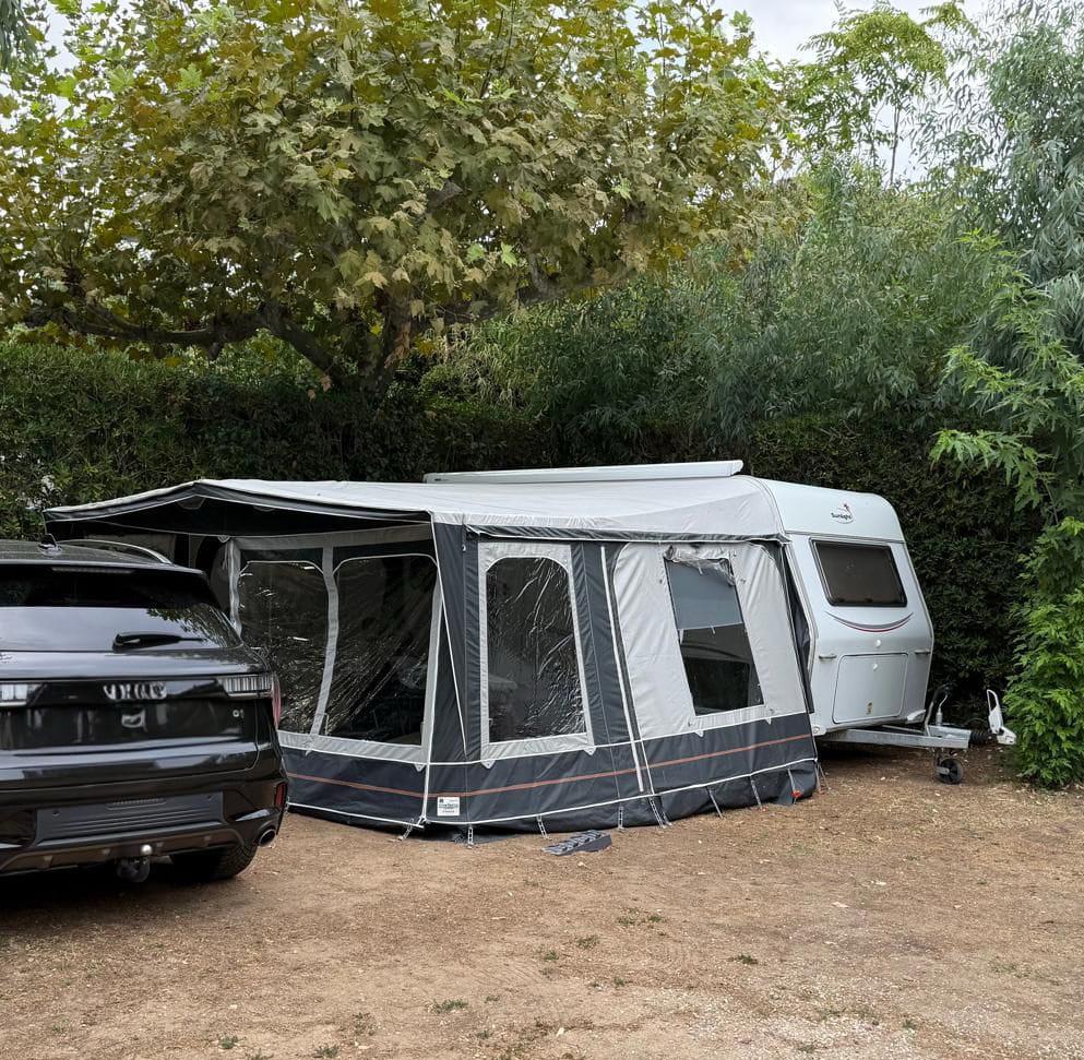 Tent goldcamp bonaire 350 maat 11 (906-940cm), Ophalen, Zo goed als nieuw