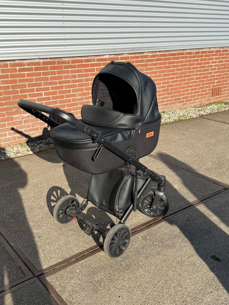 Anex Kinderwagen Zwart Complete Set 0-4 Jaar, Zo goed als nieuw, Met reiswieg, Ophalen, Kinderwagen