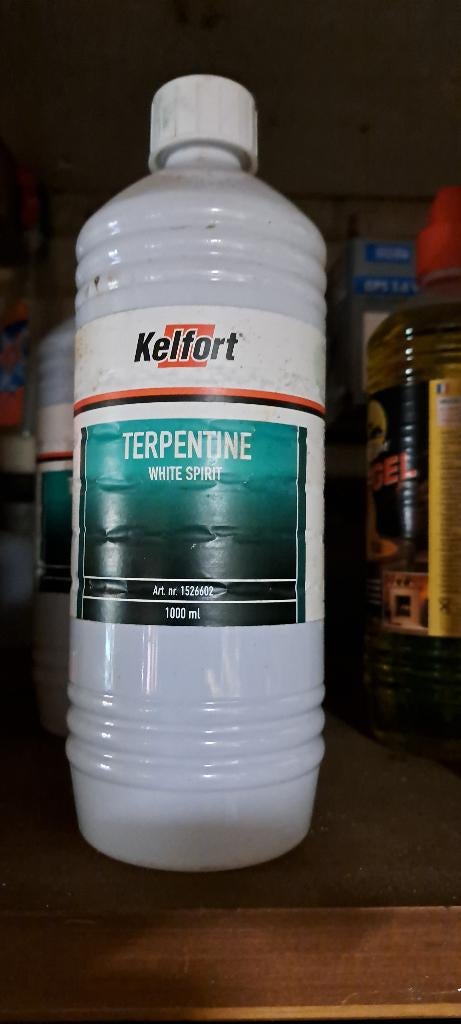 Terpentine 5x 1 ltr Kelfort, Ophalen of Verzenden, Nieuw