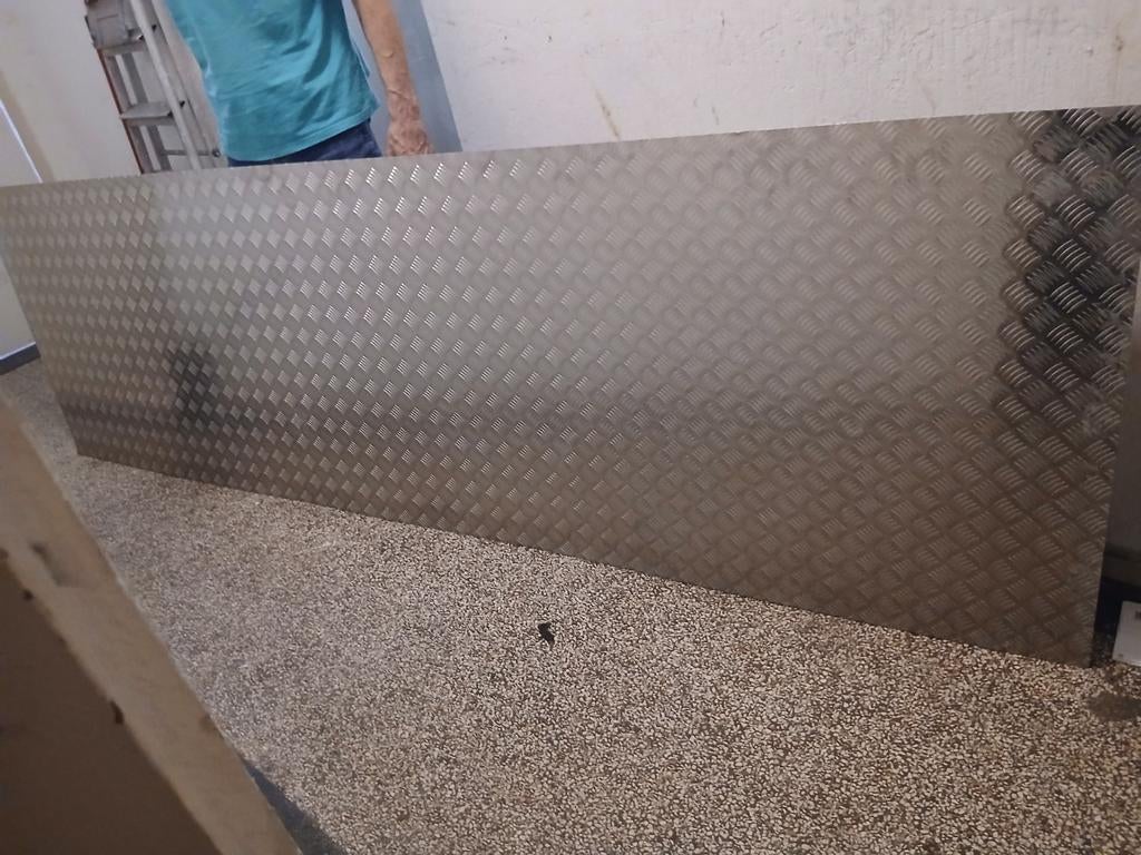 Traanplaat 3000mm/900mm 5-traans RVS, Ophalen, Zo goed als nieuw, Overige metalen