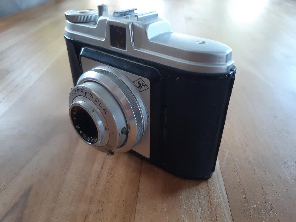Agfa Isola met Agfa Agnar lens 1:6.3 / 75, Ophalen of Verzenden, 1940 tot 1960, Fototoestel