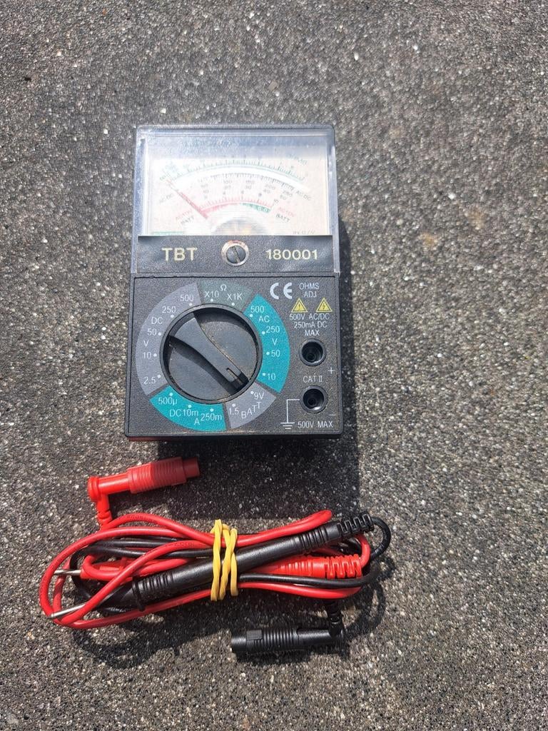Multimeter TBT 180001.
Ooit gekocht, nooit gebruikt, Doe-het-zelf en Verbouw, Meetapparatuur, Ophalen of Verzenden, Nieuw, Multimeter