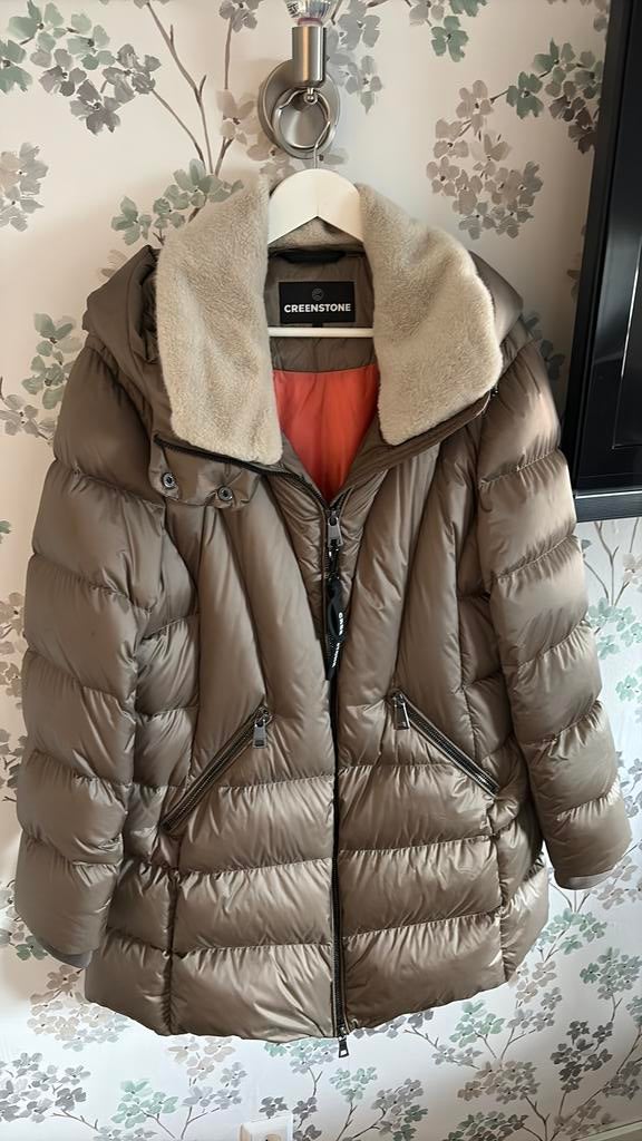 Winterjas mt 46 creenstone, Ophalen of Verzenden, Zo goed als nieuw, Maat 46/48 (XL) of groter, Groen