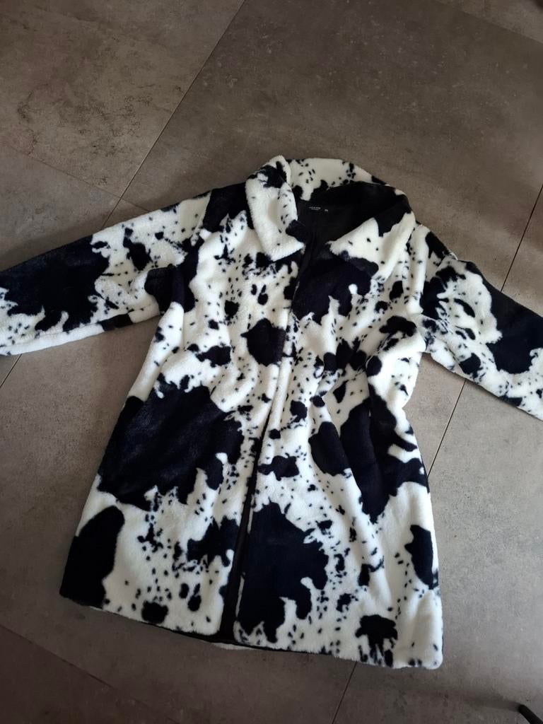 Koeien jas maat 50, Kleding | Dames, Ophalen of Verzenden, Zo goed als nieuw, Zwart, Jas of Mantel