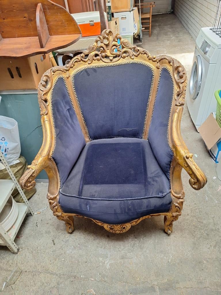 Barok fauteuils louie seize  antieke 2x, Antiek en Kunst, Antiek | Meubels | Stoelen en Banken, Ophalen