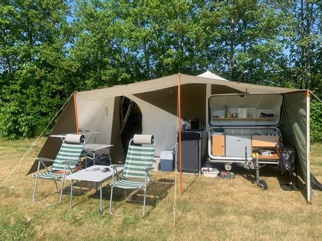 Uitstekende Holtkamper cocoon vouwwagen met M uitbouw, Ophalen, Gebruikt