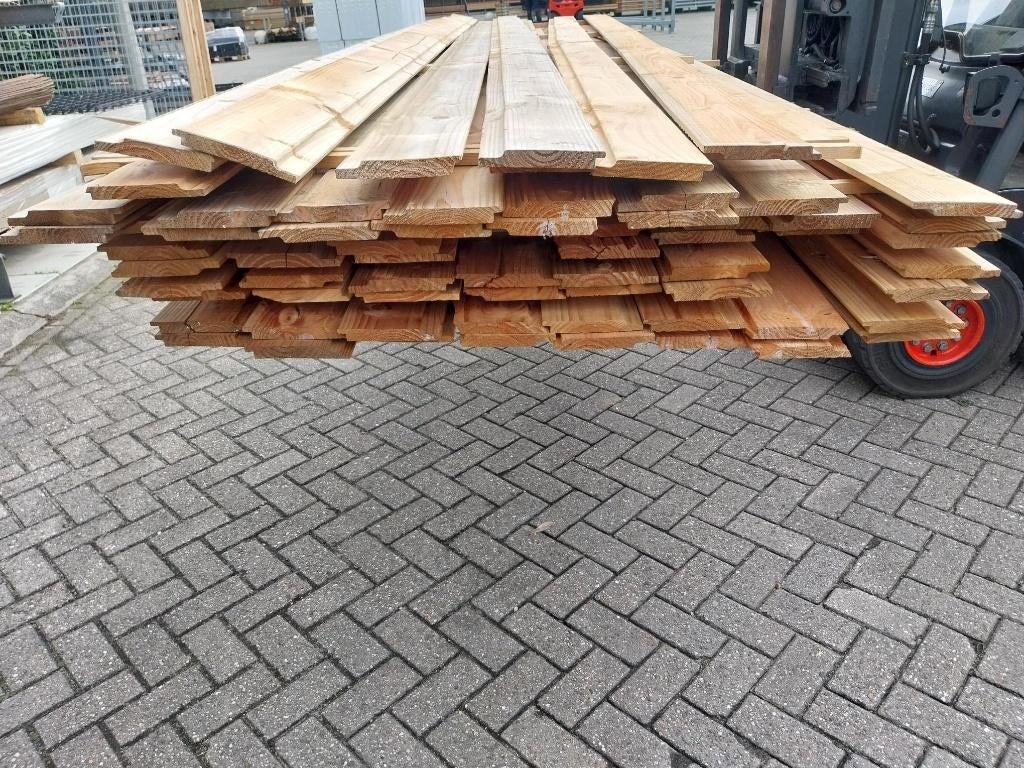 Douglas halfhouts Rabat B-keus 1.8 x 14,5 cm 400cm, Ophalen, Gebruikt, 250 cm of meer, Planken