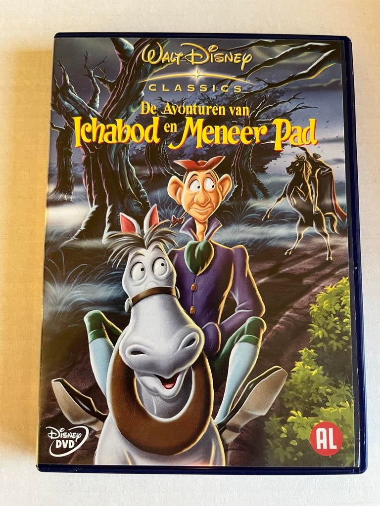 De Avonturen van Ichabod en Meneer Pad Disney DVD, Cd's en Dvd's, Dvd's | Tekenfilms en Animatie, Alle leeftijden, Ophalen of Verzenden