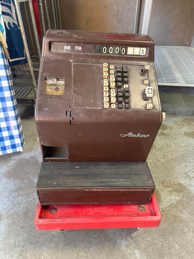 Vintage Anker Kassa - Brocante Decoratie, Ophalen