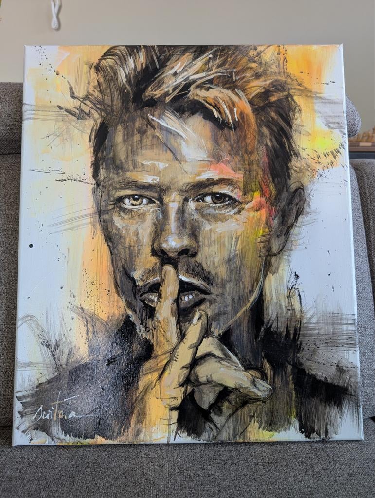 Uniek David Bowie Schilderij - Ewa Switala - 2021, Ophalen of Verzenden